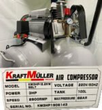 Compresseur 100Litres 3CV KRAFTMULLER - Capacité cuve: 100L – Image 10